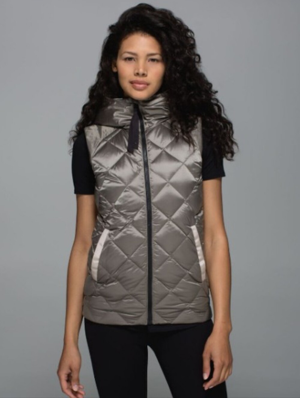 Lululemon Athletica Fluffiest  Reversible Quilted Hooded Puffer Vest Size 6